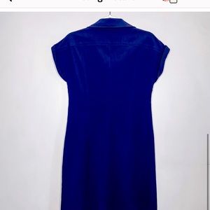 ⭐️ Chico's Short Sleeve Collared Dress Blue Size 0